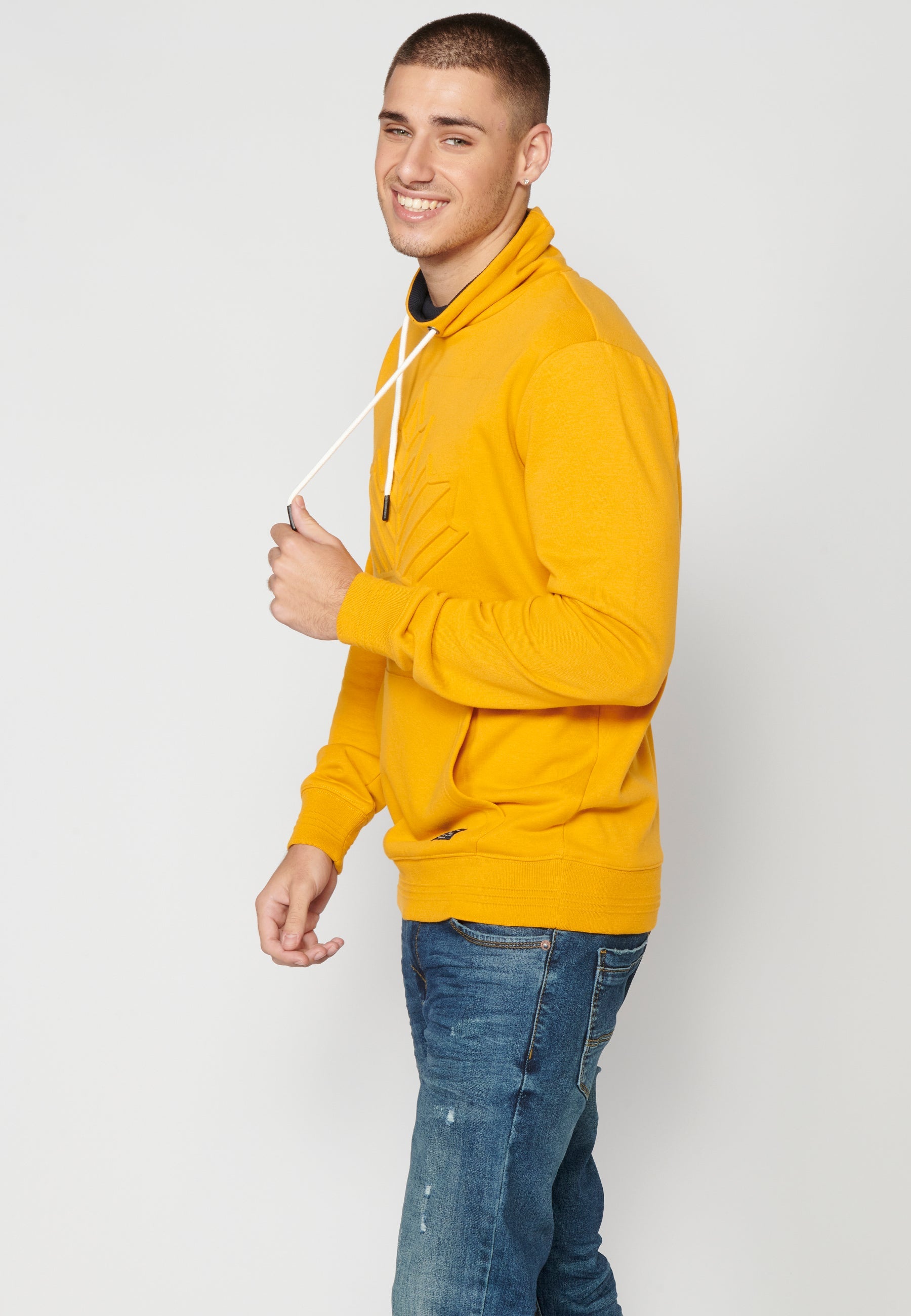 Sudadera Hombre Cuello Alto con Bolsillo – Koroshi 2311SU16