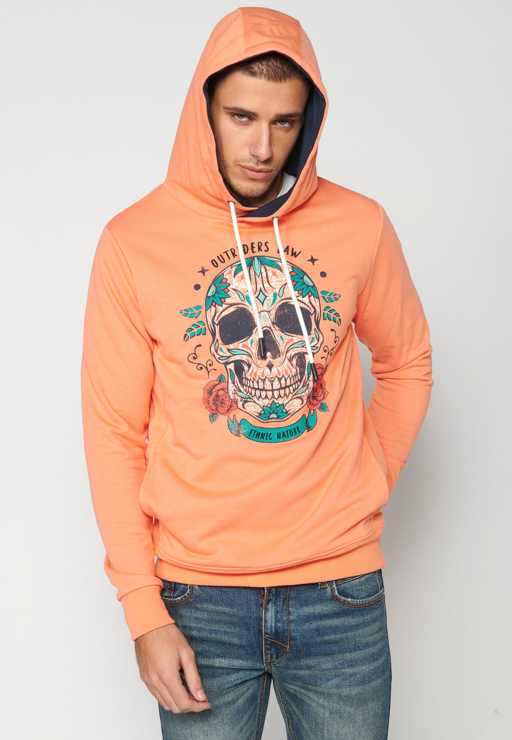 Sudadera Hombre Capucha Estampada – Koroshi 2311SU17