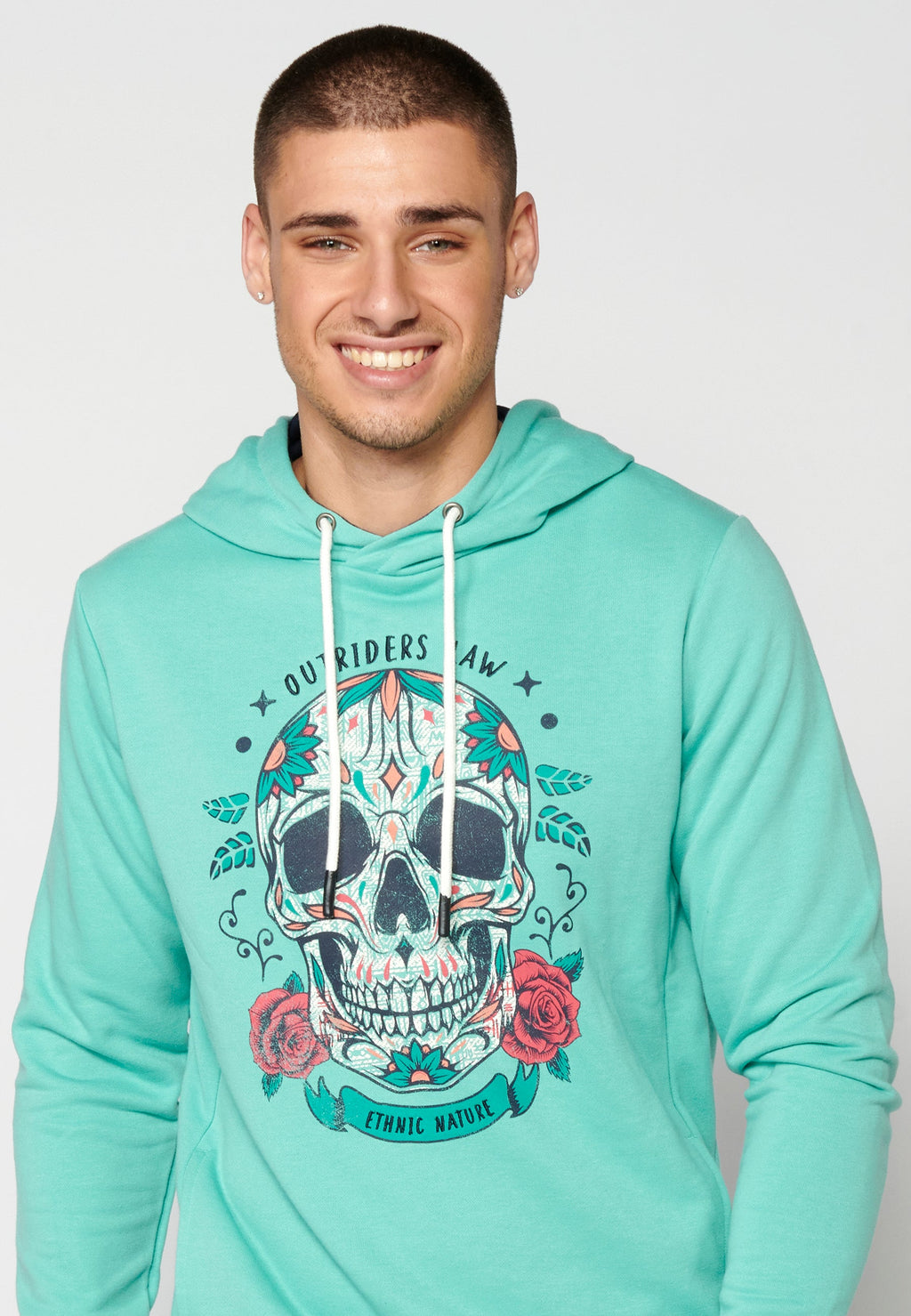 Sudadera Hombre Capucha Estampada – Koroshi 2311SU17