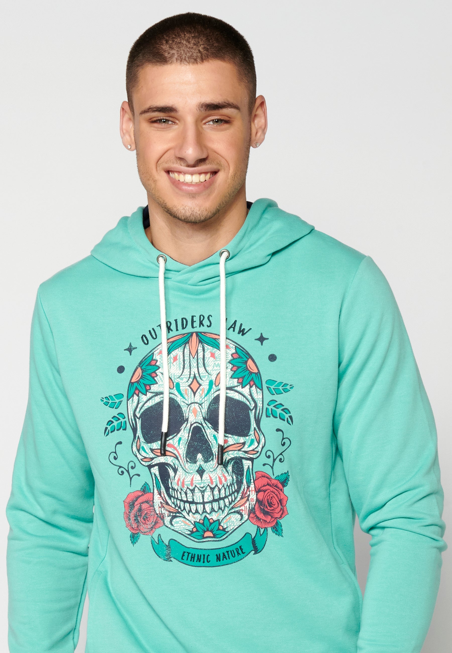Sudadera Hombre Capucha Estampada – Koroshi 2311SU17