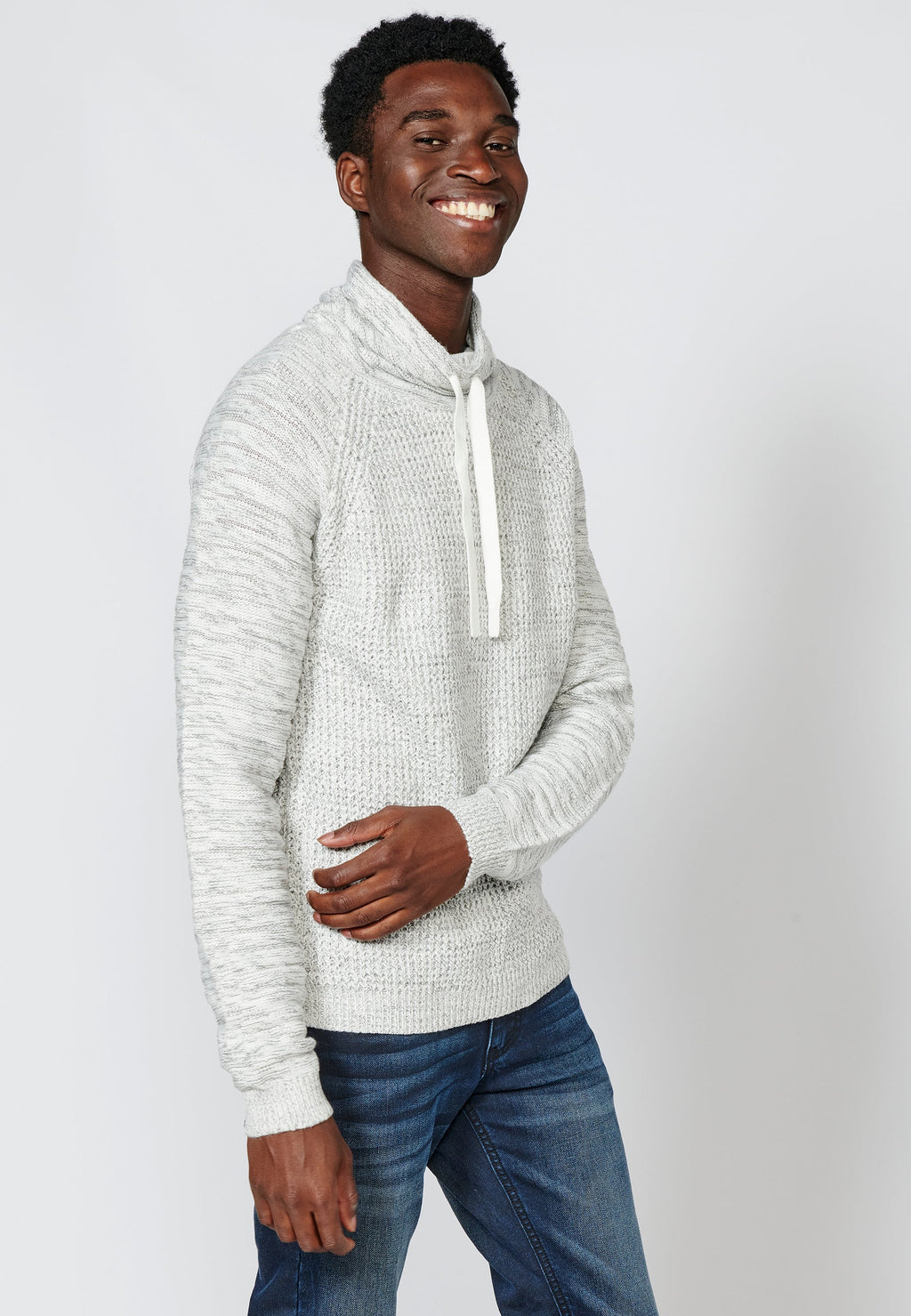 Jersey Punto Hombre Cuello Alto Vuelto – Koroshi Crudo