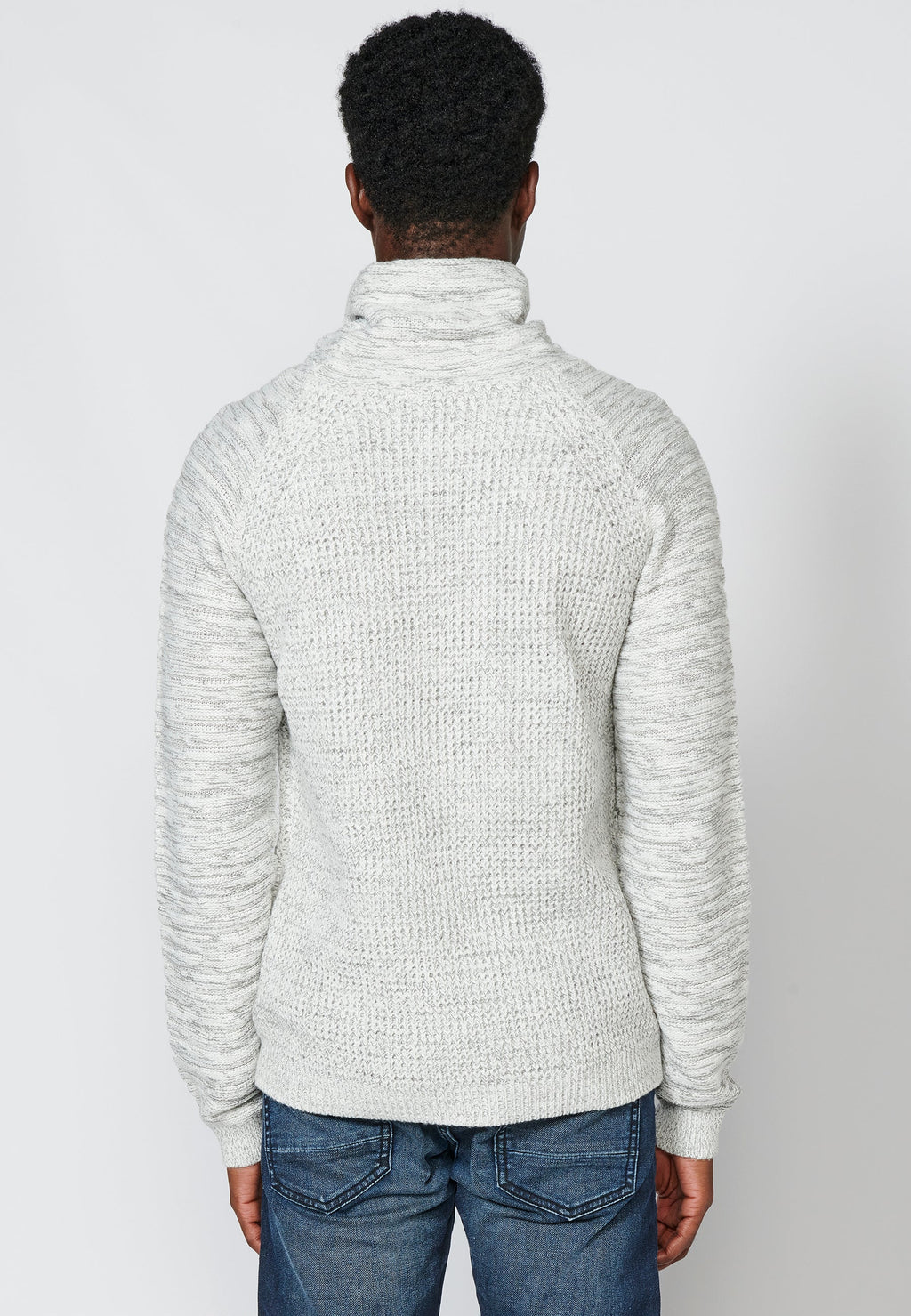 Jersey Punto Hombre Cuello Alto Vuelto – Koroshi Crudo