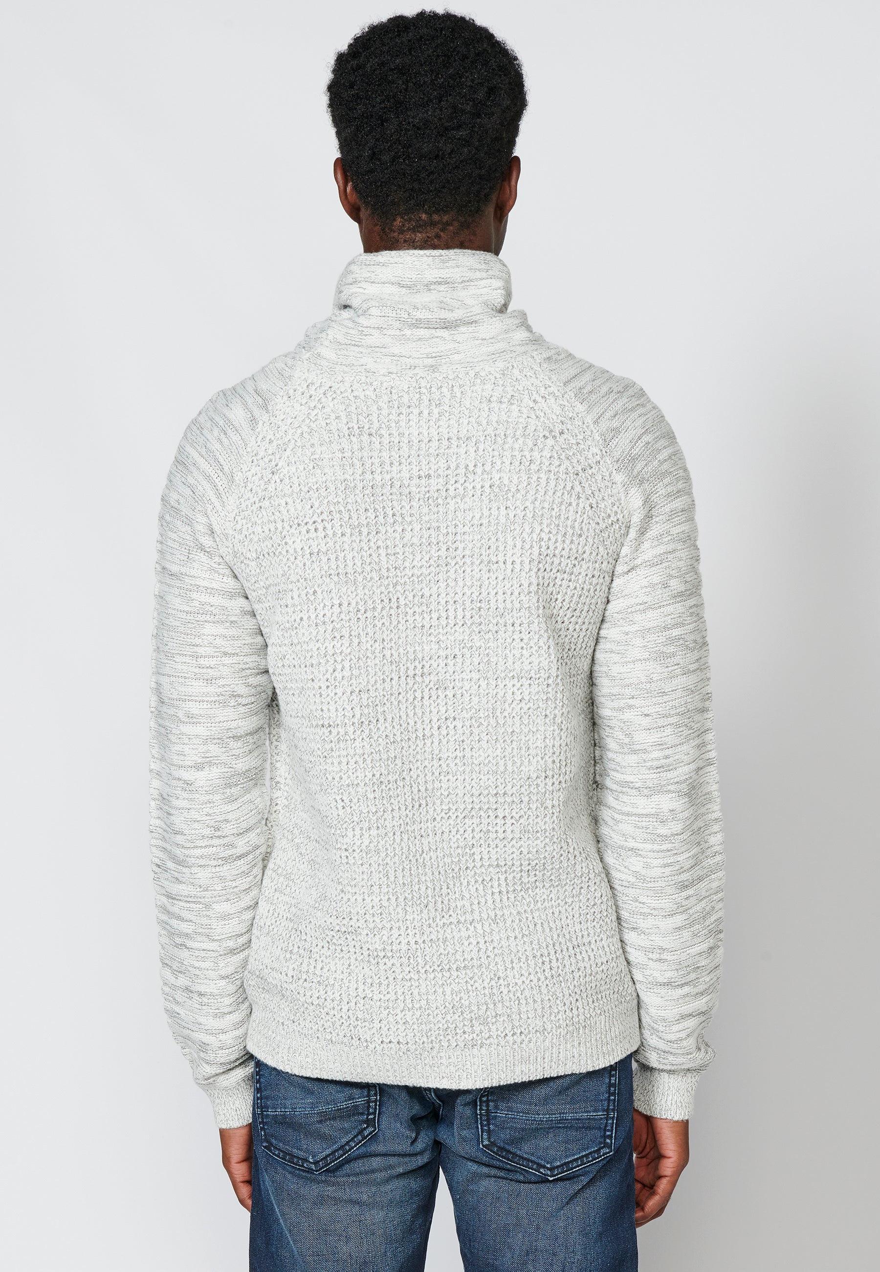 Jersey Punto Hombre Cuello Alto Vuelto – Koroshi Crudo
