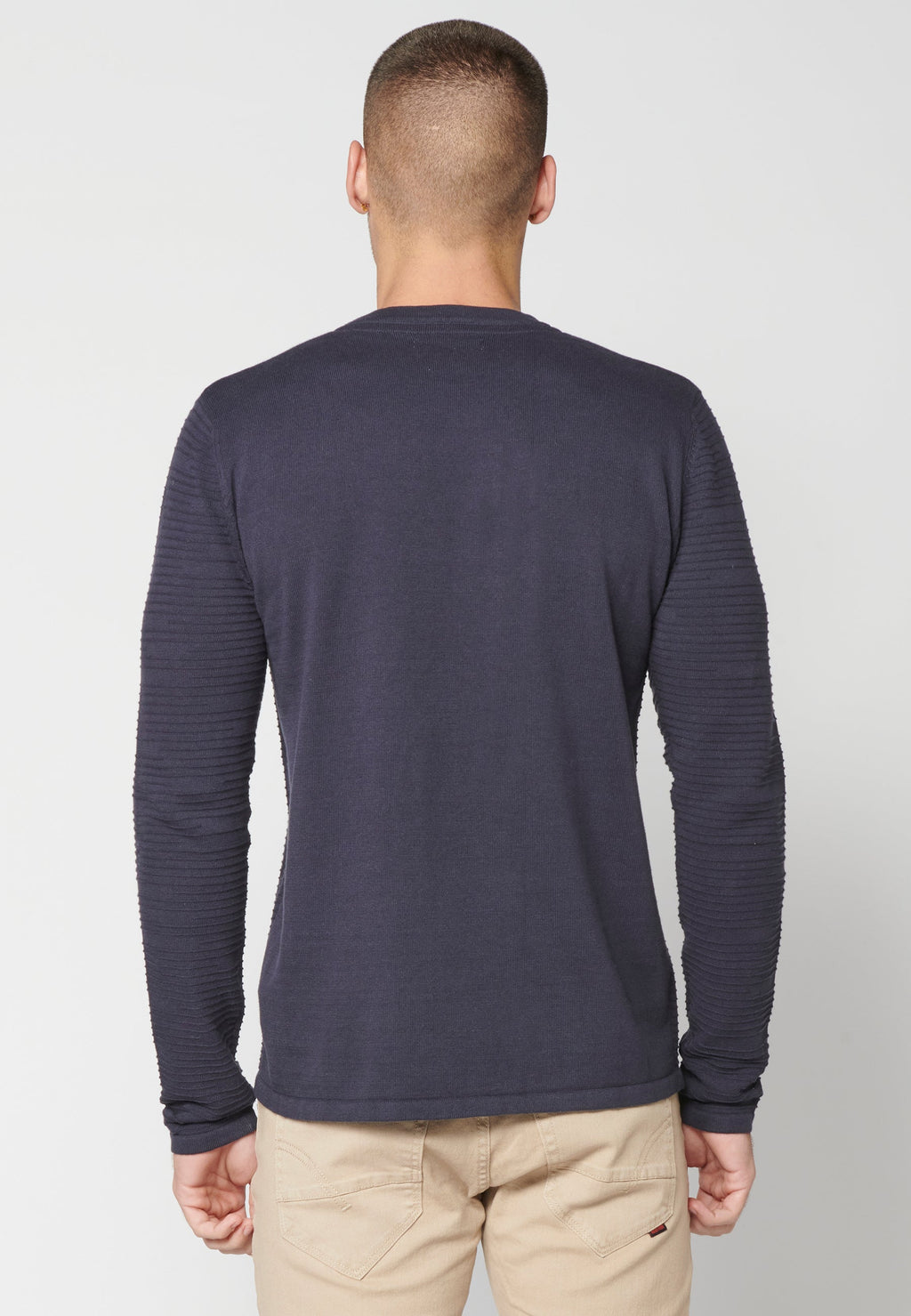 Jersey Punto Texturizado Hombre Cuello Redondo – Koroshi 2311TR33