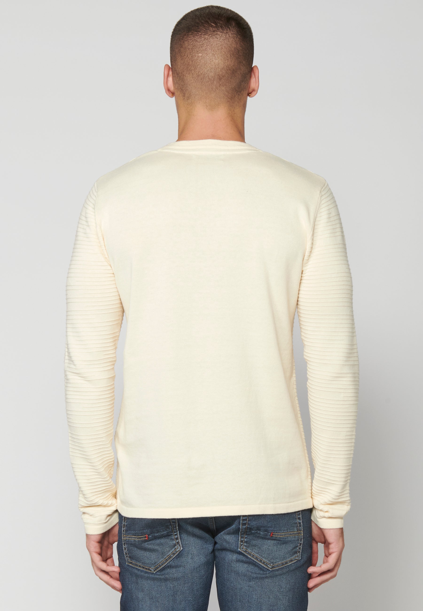 Jersey Punto Texturizado Hombre Cuello Redondo – Koroshi 2311TR33