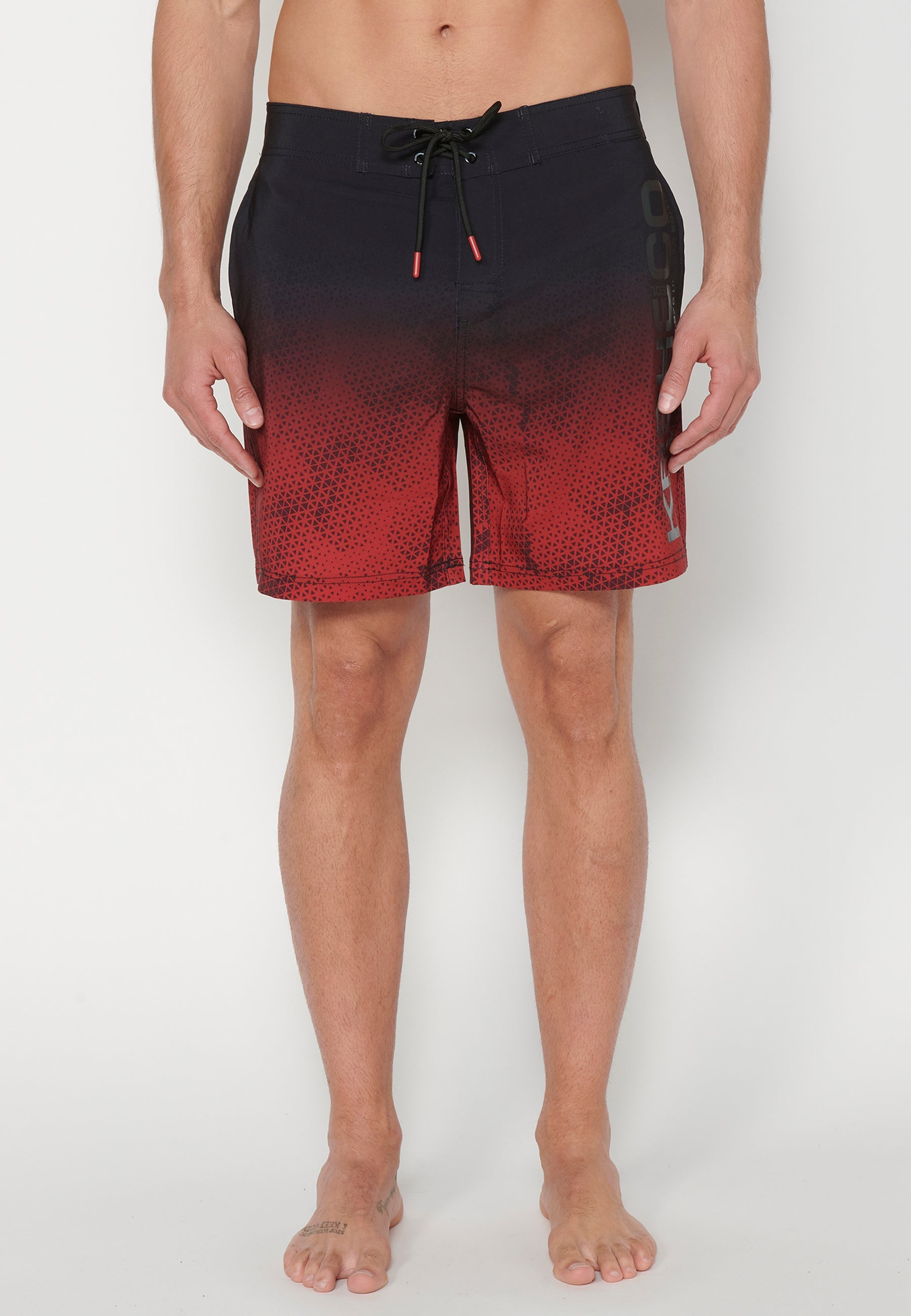 Bañador Corto Surfero Hombre Degradado – Koroshi 2311WA09