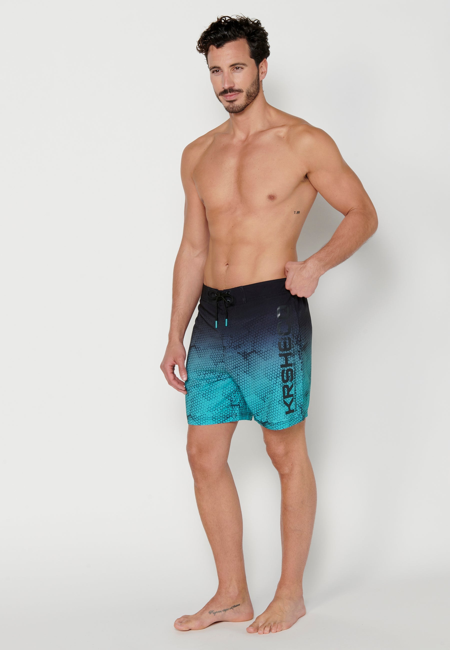 Bañador Corto Surfero Hombre Degradado – Koroshi 2311WA09