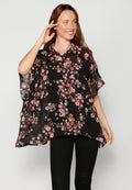 Blusa de manga corta fluida para mujer | moda actual