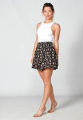 Falda pantalón corto con estampado floral para mujer | moda actual