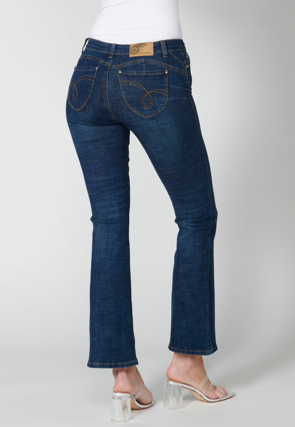 Pantalón largo straigth push up medio para mujer | moda actual