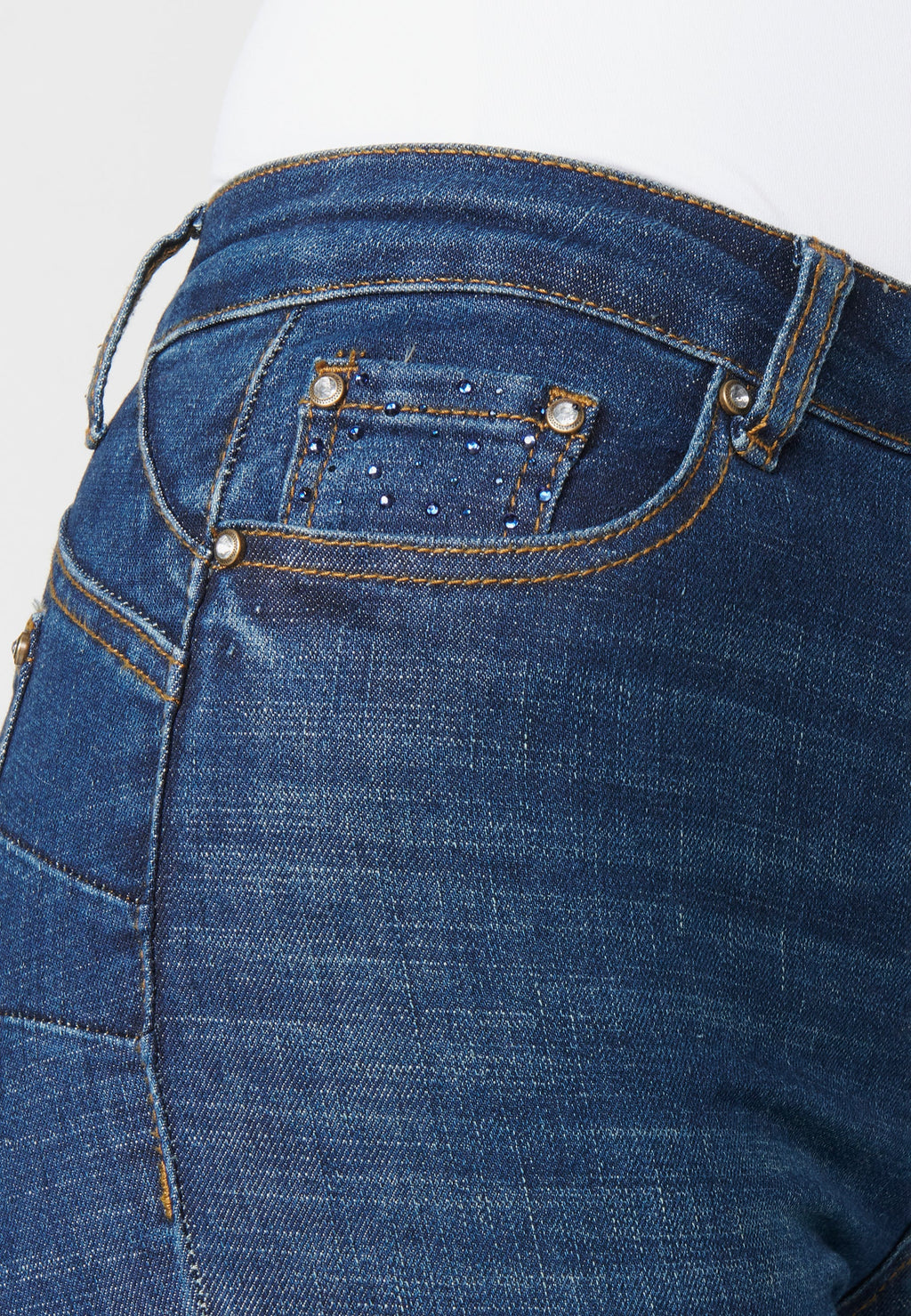Pantalón largo straigth push up medio para mujer | moda actual