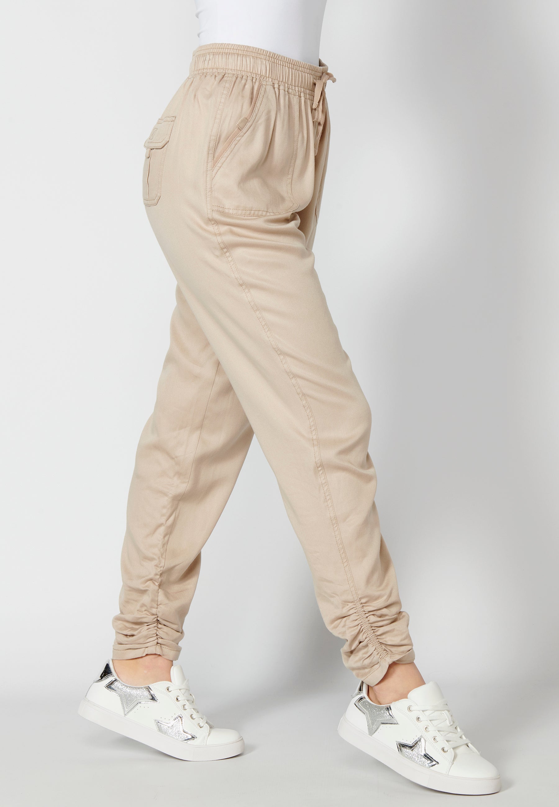 Pantalón largo straigth con cintura ajustable para mujer | moda actual