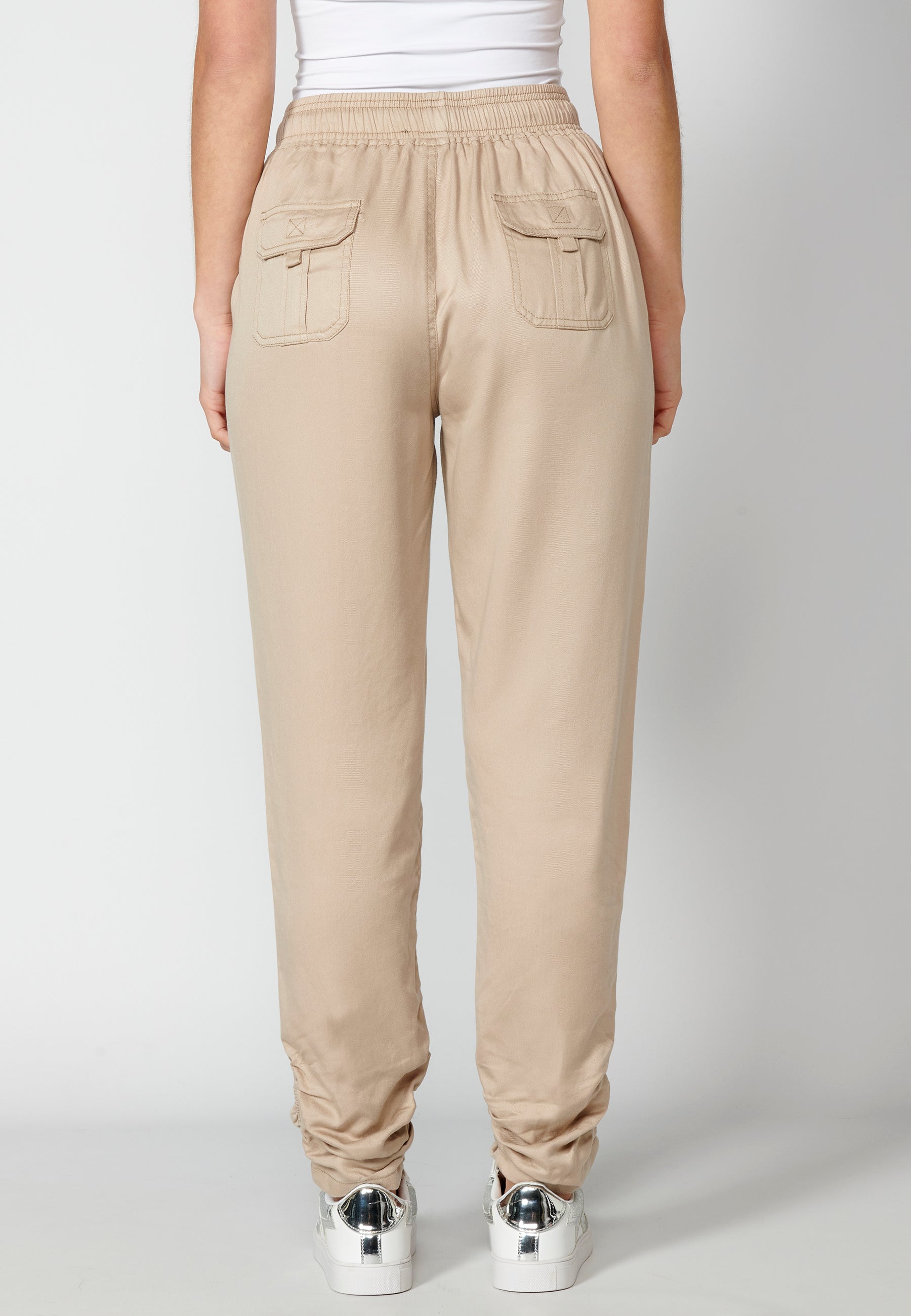 Pantalón largo straigth con cintura ajustable para mujer | moda actual