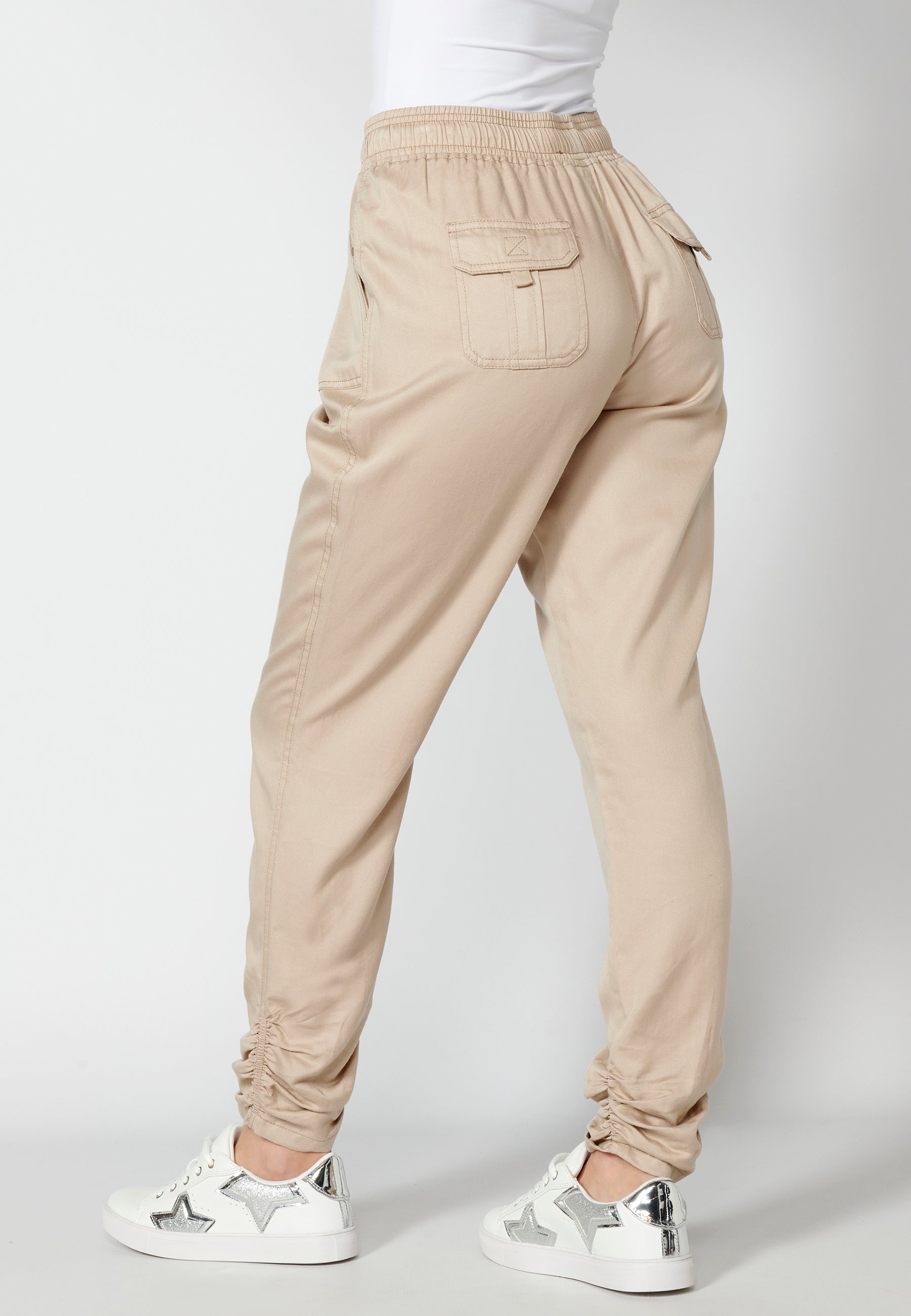 Pantalón largo straigth con cintura ajustable para mujer | moda actual