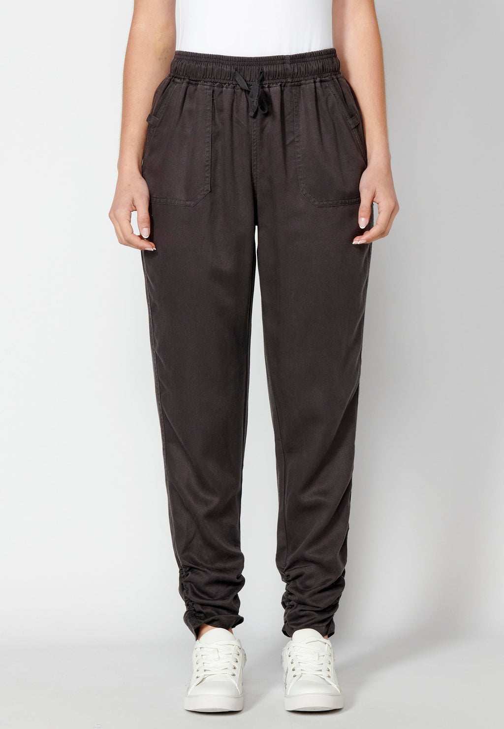 Pantalón largo straigth con cintura ajustable para mujer | moda actual