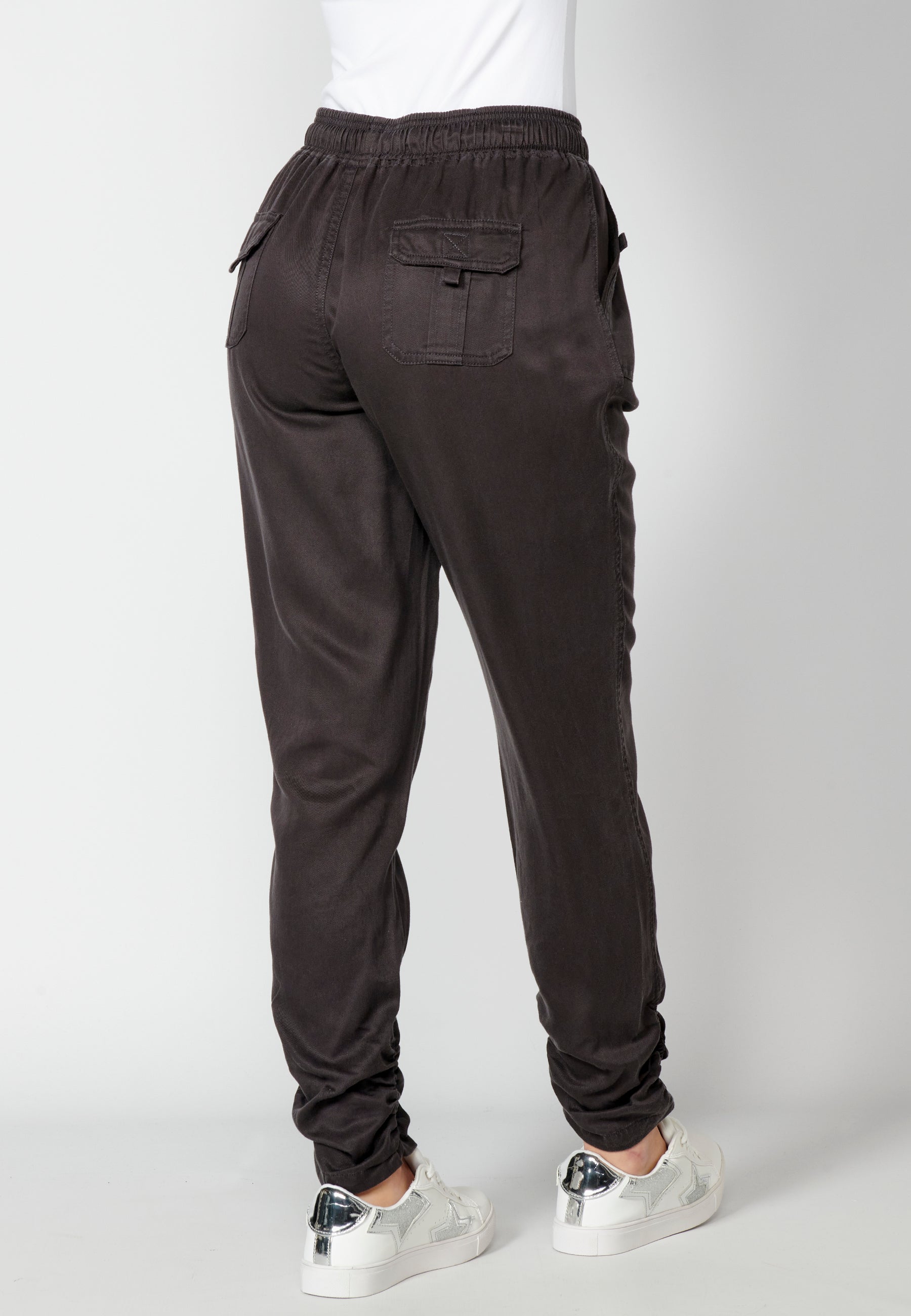 Pantalón largo straigth con cintura ajustable para mujer | moda actual