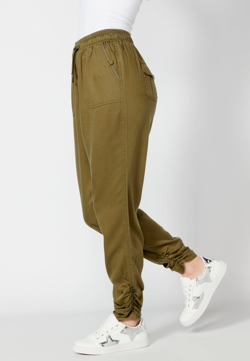 Pantalón largo straigth con cintura ajustable para mujer | moda actual