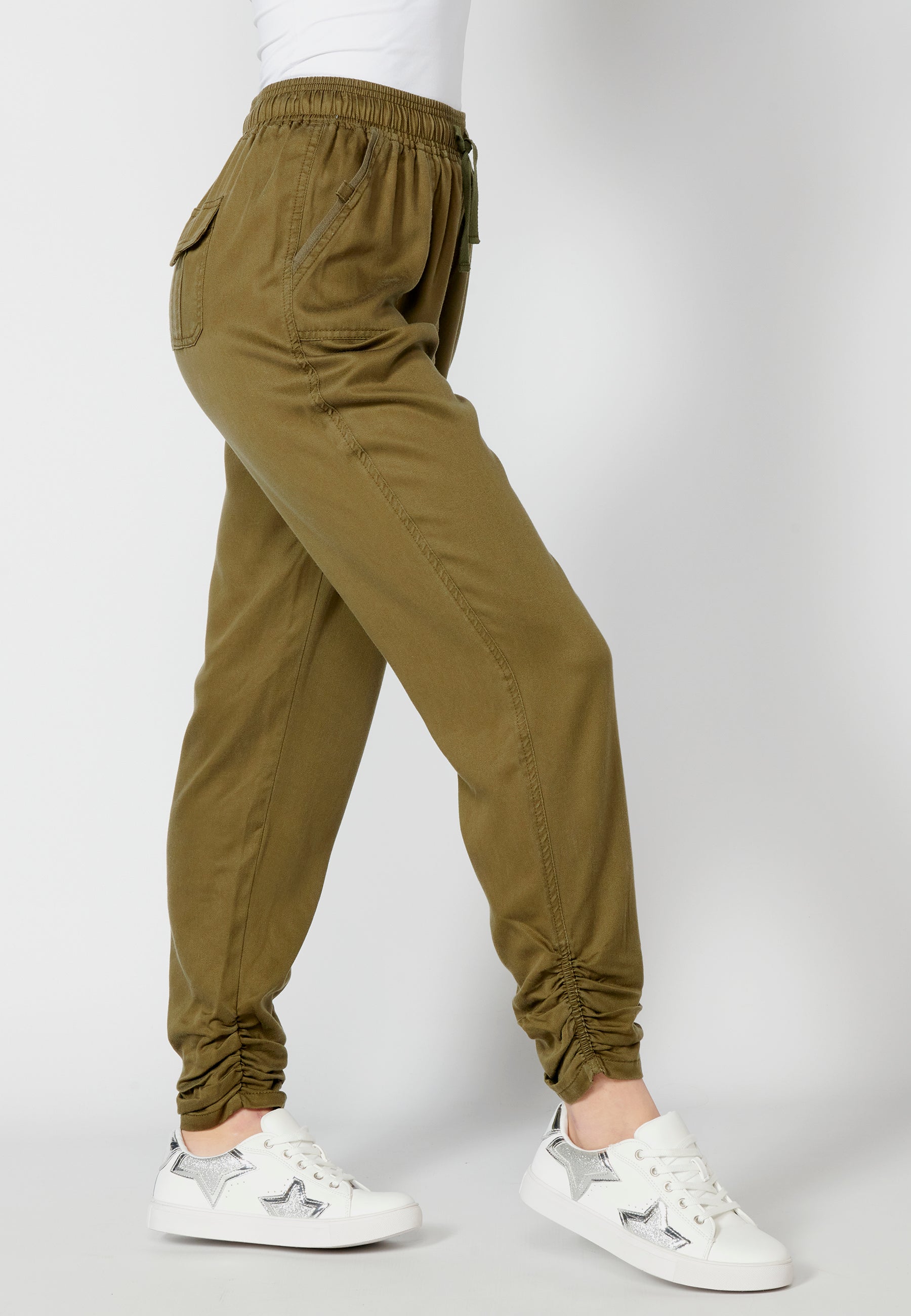 Pantalón largo straigth con cintura ajustable para mujer | moda actual