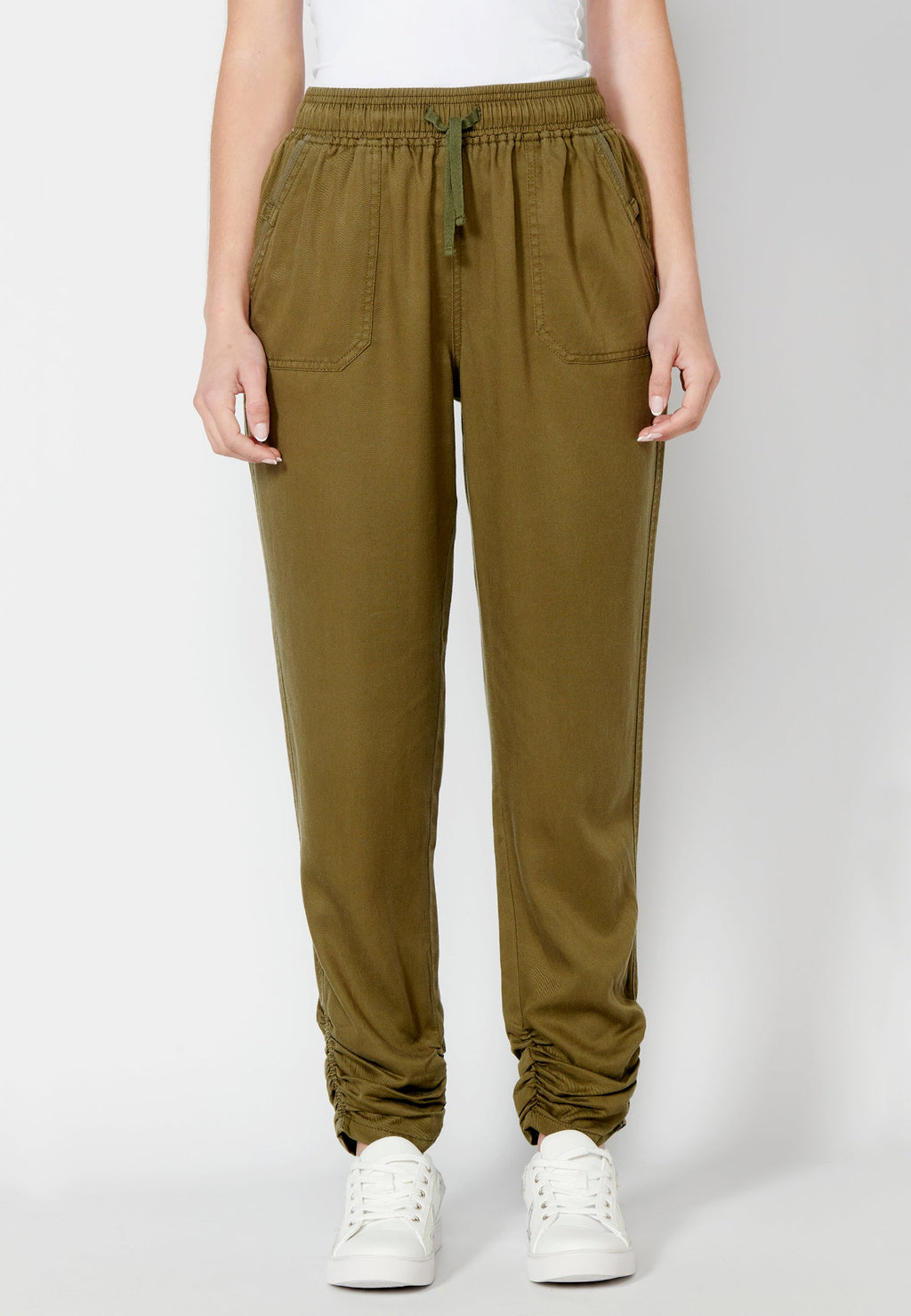 Pantalón largo straigth con cintura ajustable para mujer | moda actual