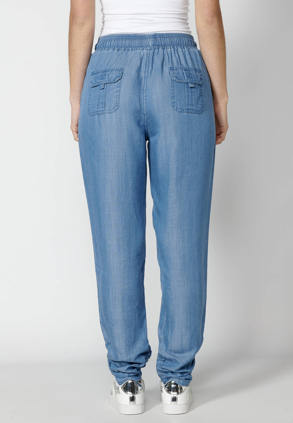 Pantalón largo straigth con cintura ajustable para mujer | moda actual