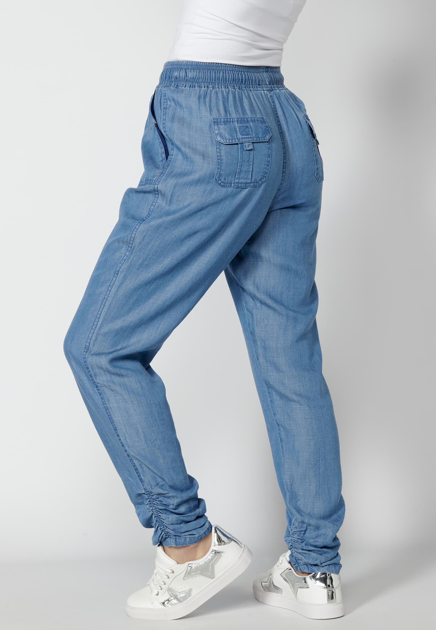 Pantalón largo straigth con cintura ajustable para mujer | moda actual