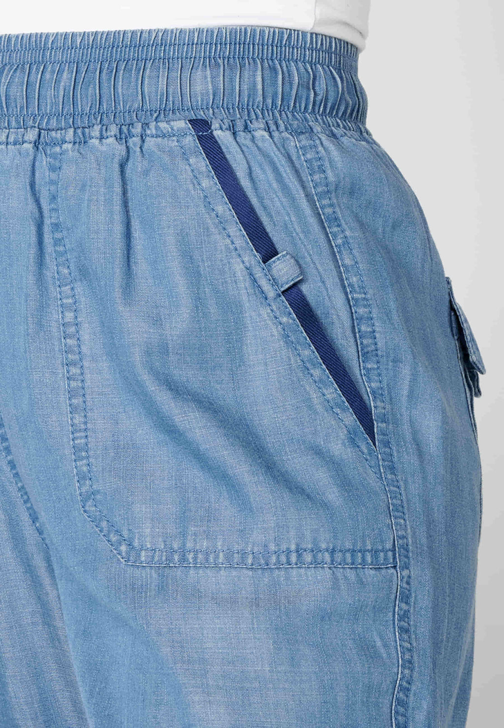 Pantalón largo straigth con cintura ajustable para mujer | moda actual