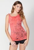 Top de tirantes con escote holgado y estampado floral para mujer | moda actual
