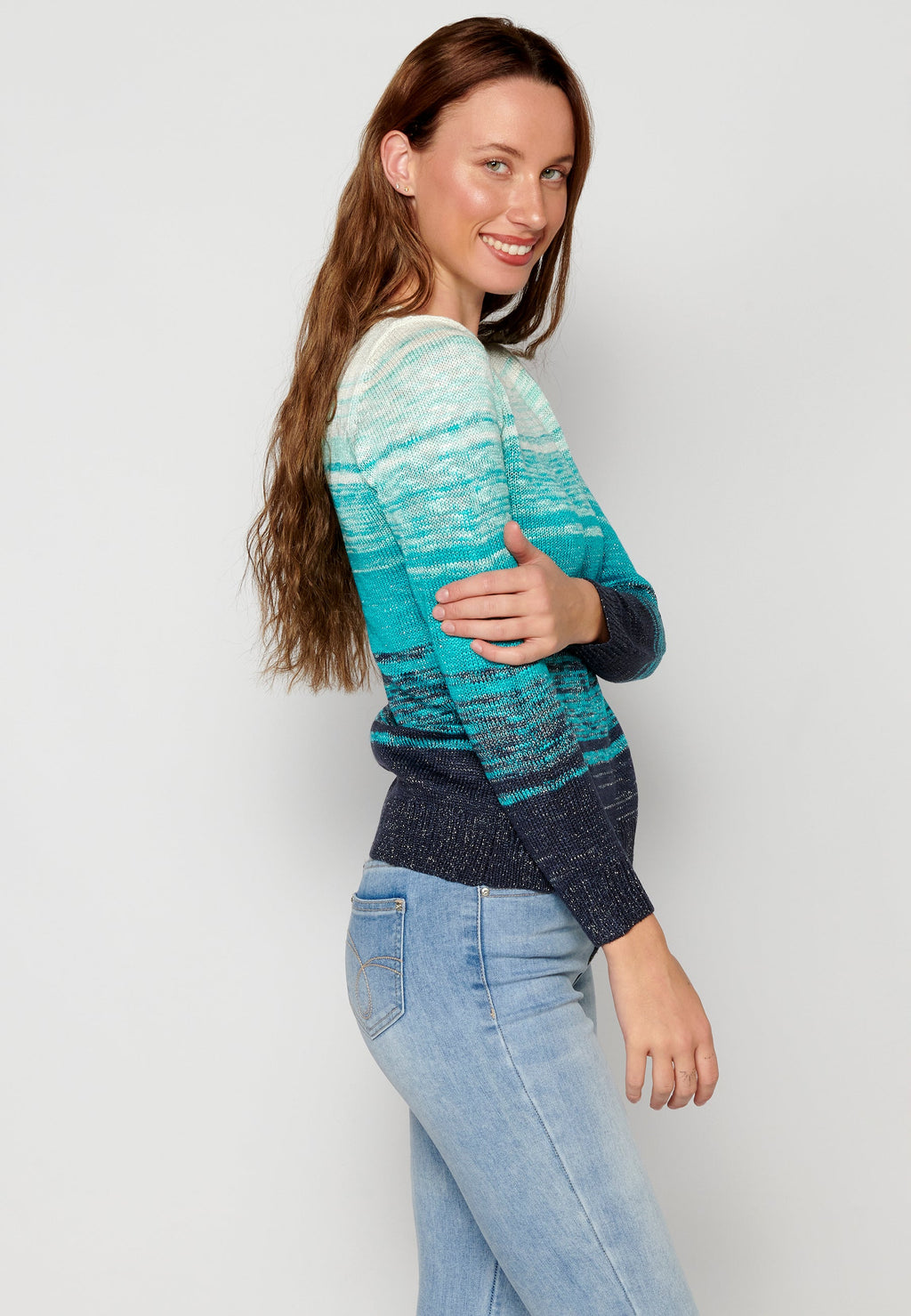 Jersey de punto con efecto degradado para mujer | moda actual