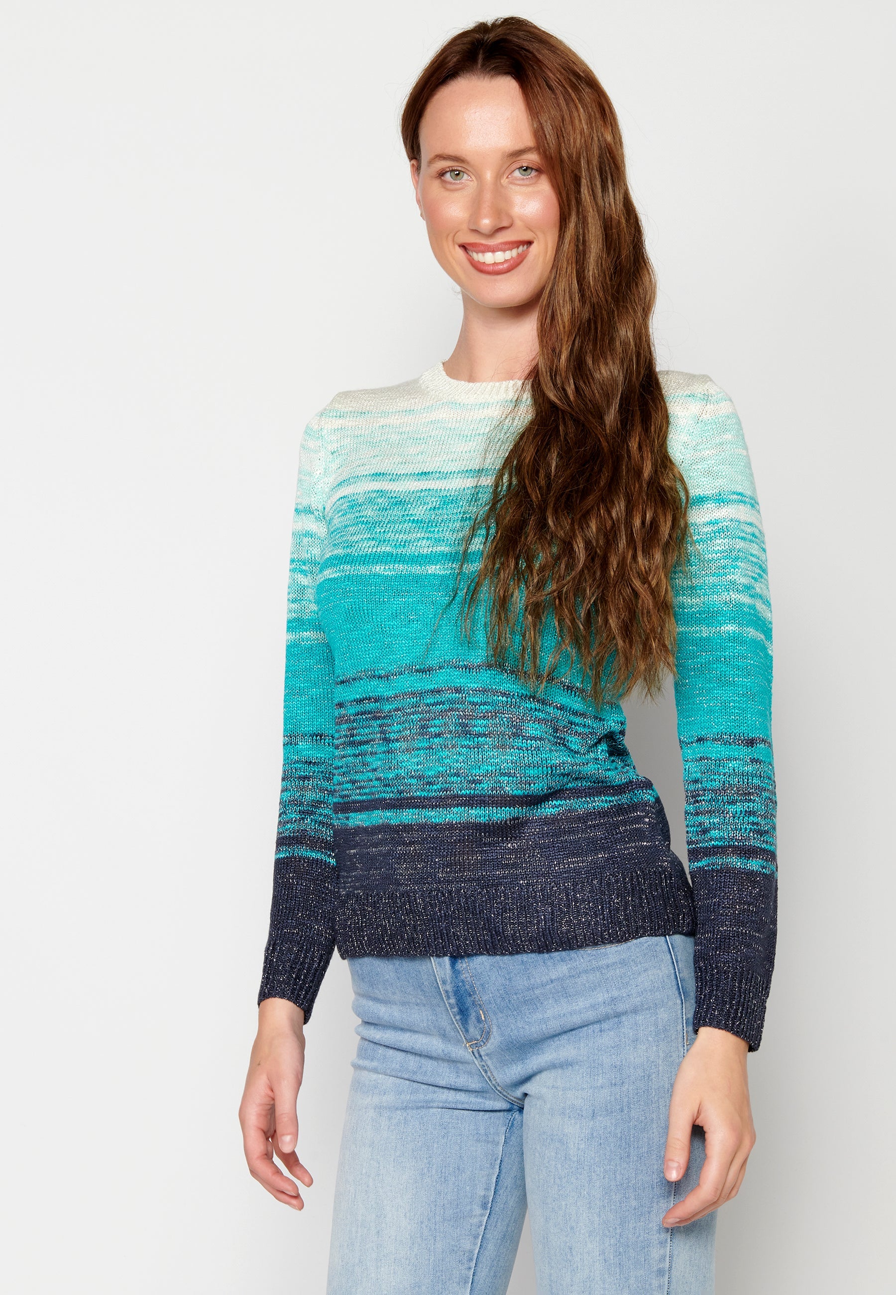 Jersey de punto con efecto degradado para mujer | moda actual