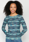 Jersey tricot de punto y cuello redondo para mujer | moda actual
