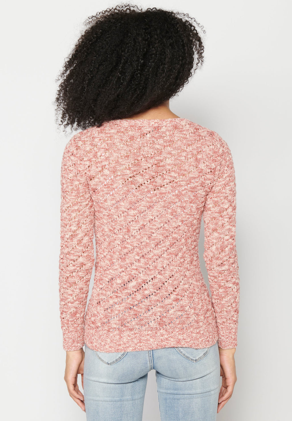 Jersey de punto acrílico coral | ropa casual