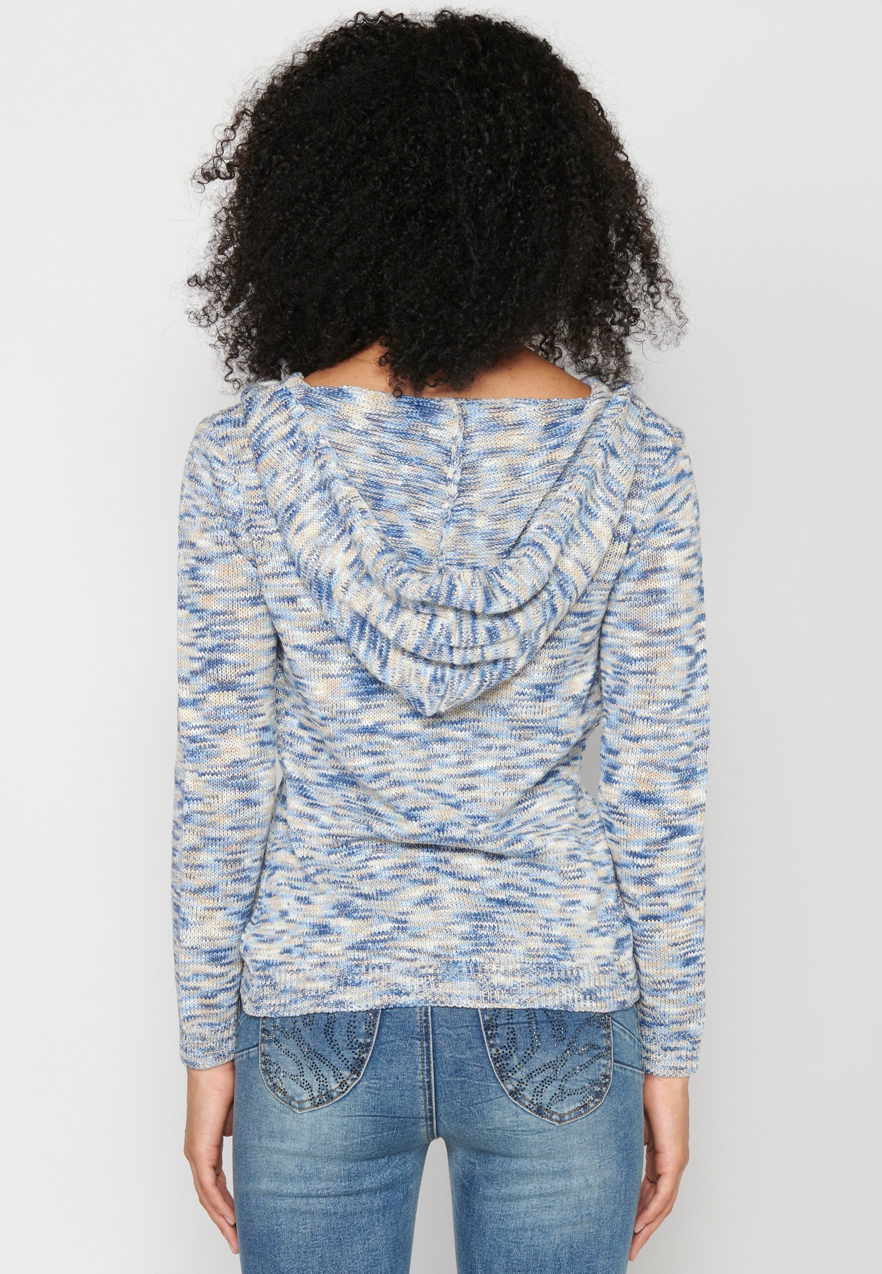 Chaqueta de punto con capucha para mujer | moda actual