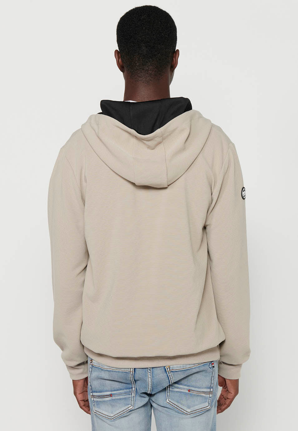 Chaqueta sudadera con capucha y cremallera Hombre Piedra – Koroshi