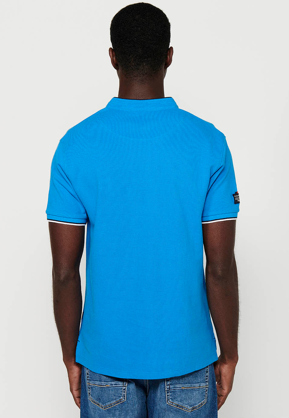Polo Hombre Manga Corta Cuello Mao Pique – Koroshi 2411PC23