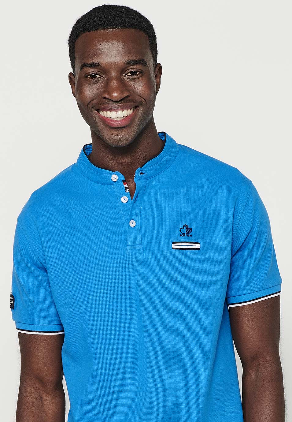 Polo Hombre Manga Corta Cuello Mao Pique – Koroshi 2411PC23