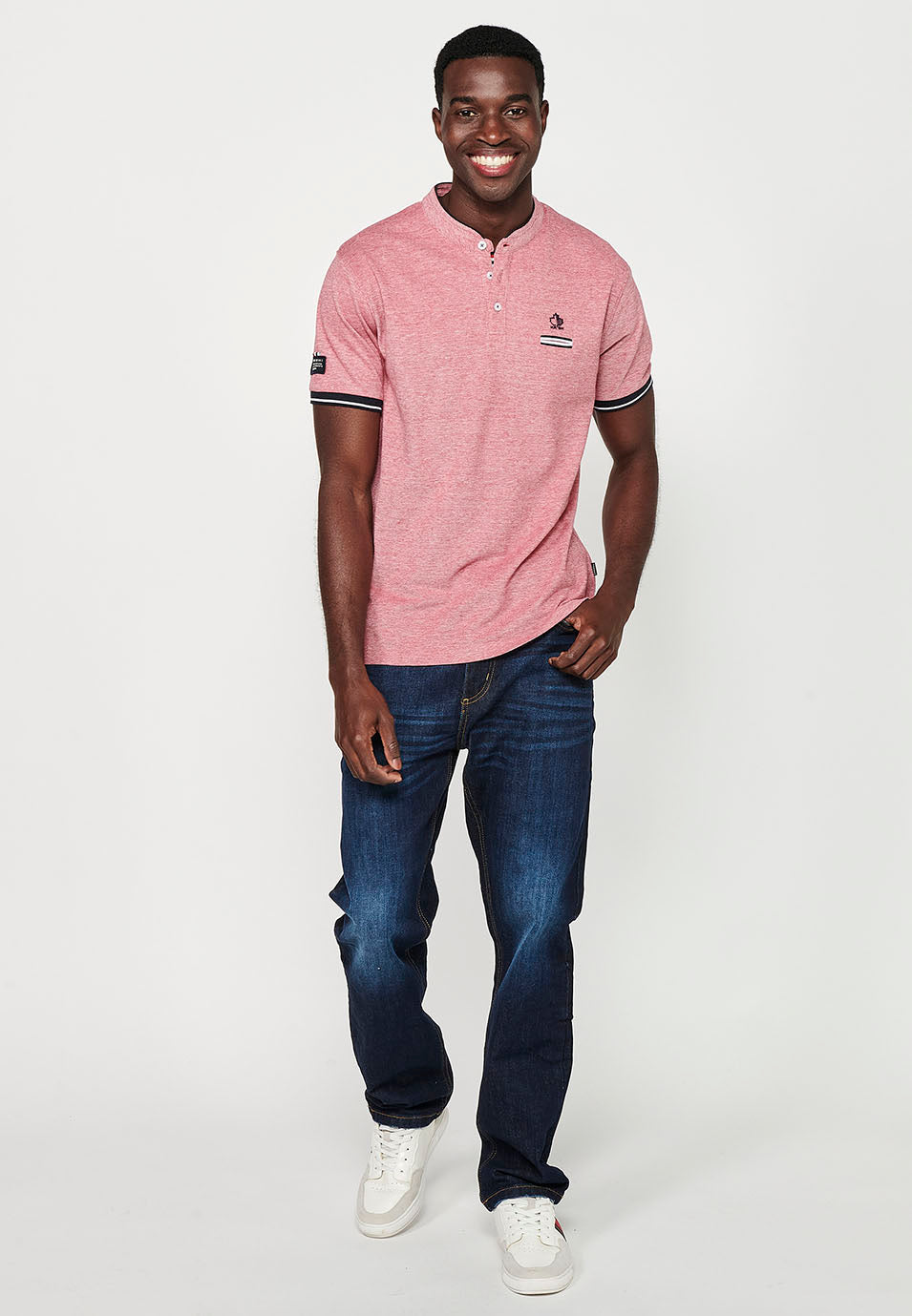 Polo Hombre Manga Corta Cuello Mao Pique – Koroshi 2411PC23