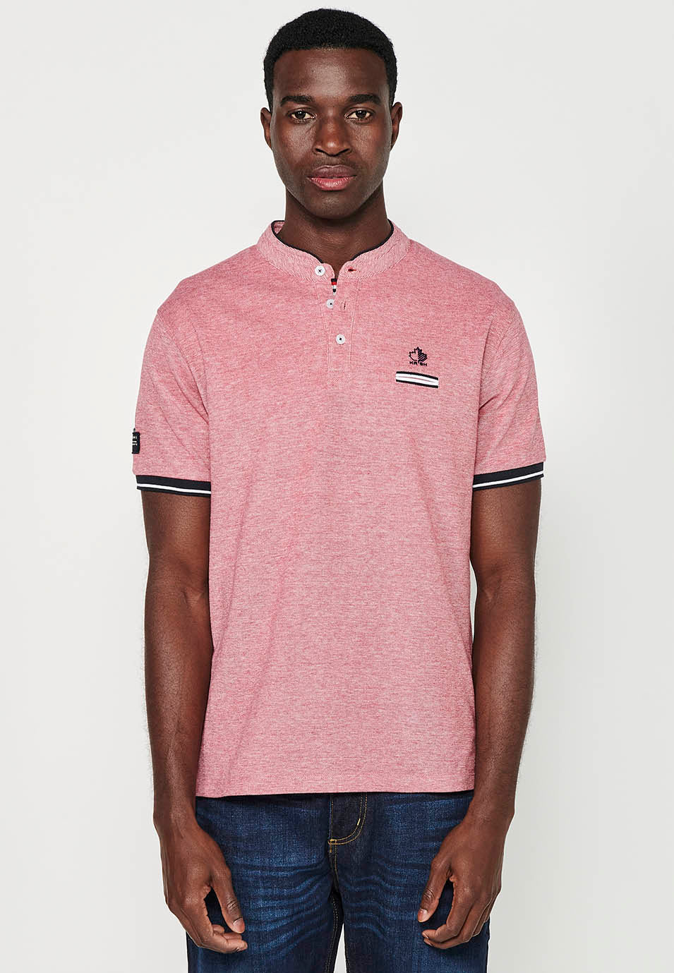 Polo Hombre Manga Corta Cuello Mao Pique – Koroshi 2411PC23