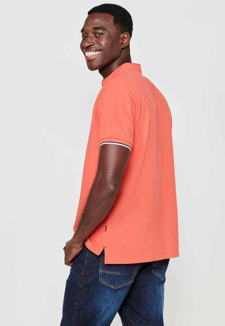 Polo Hombre Manga Corta Cuello Mao Pique – Koroshi 2411PC23