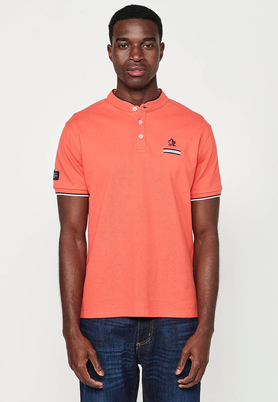Polo Hombre Manga Corta Cuello Mao Pique – Koroshi 2411PC23