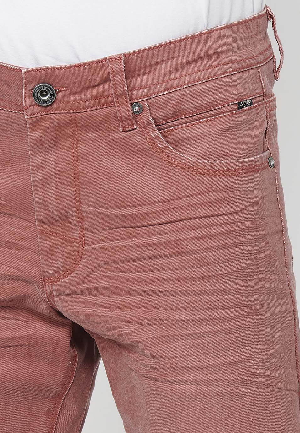Bermuda Hombre Vaquera 5 Bolsillos Acabado Vuelta – Koroshi 2411PS02
