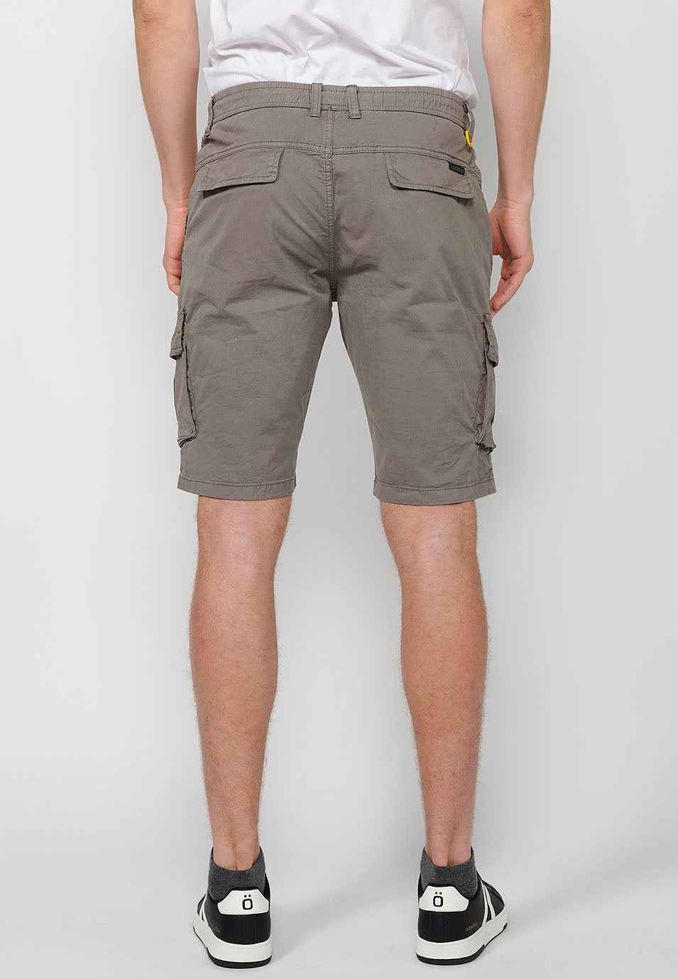 Bermuda Hombre Cargo Algodón Cintura Elástica – Koroshi 2411PS06