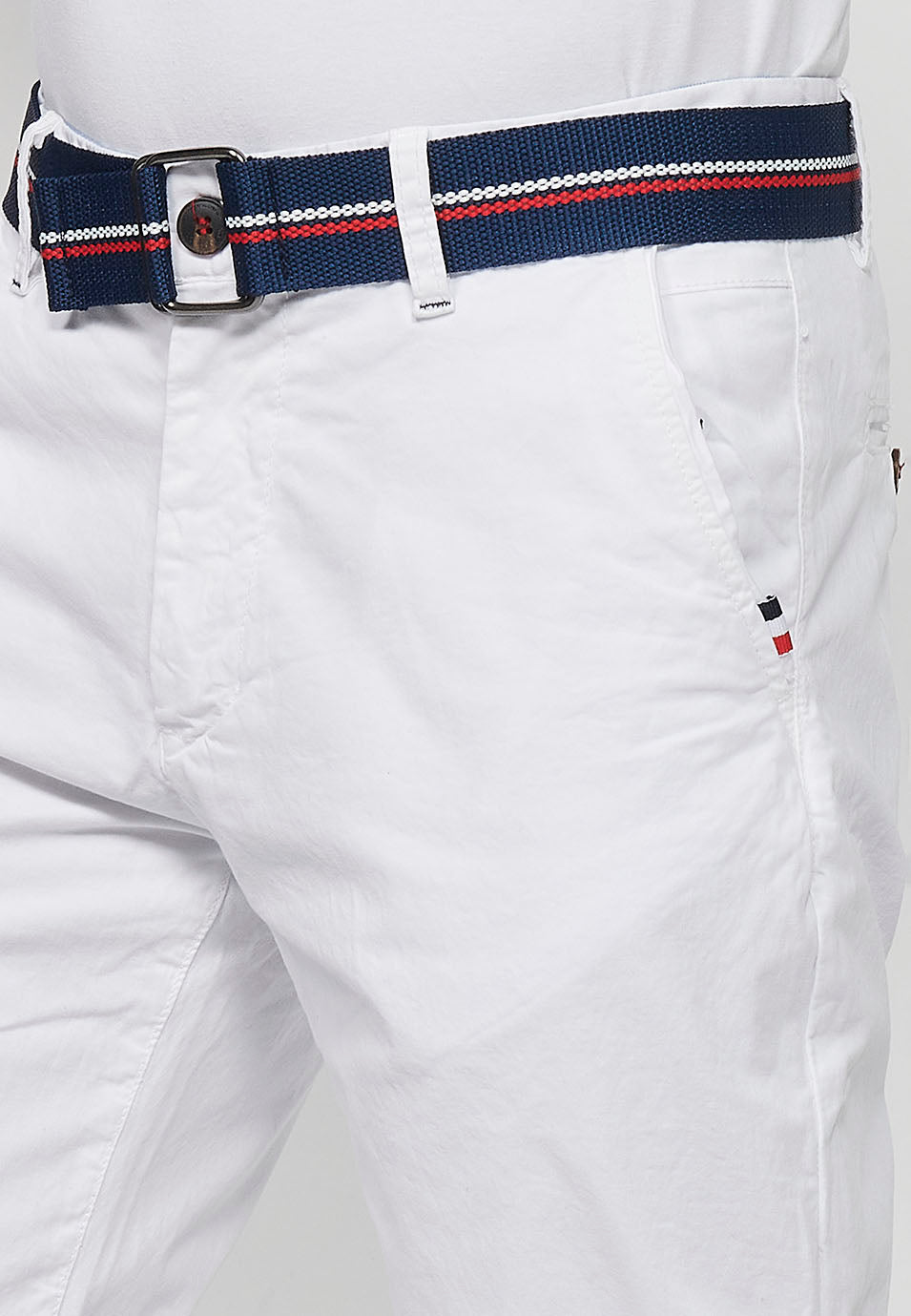 Bermuda Hombre Chino Algodón Cinturón Vuelta – Koroshi 2411PS07