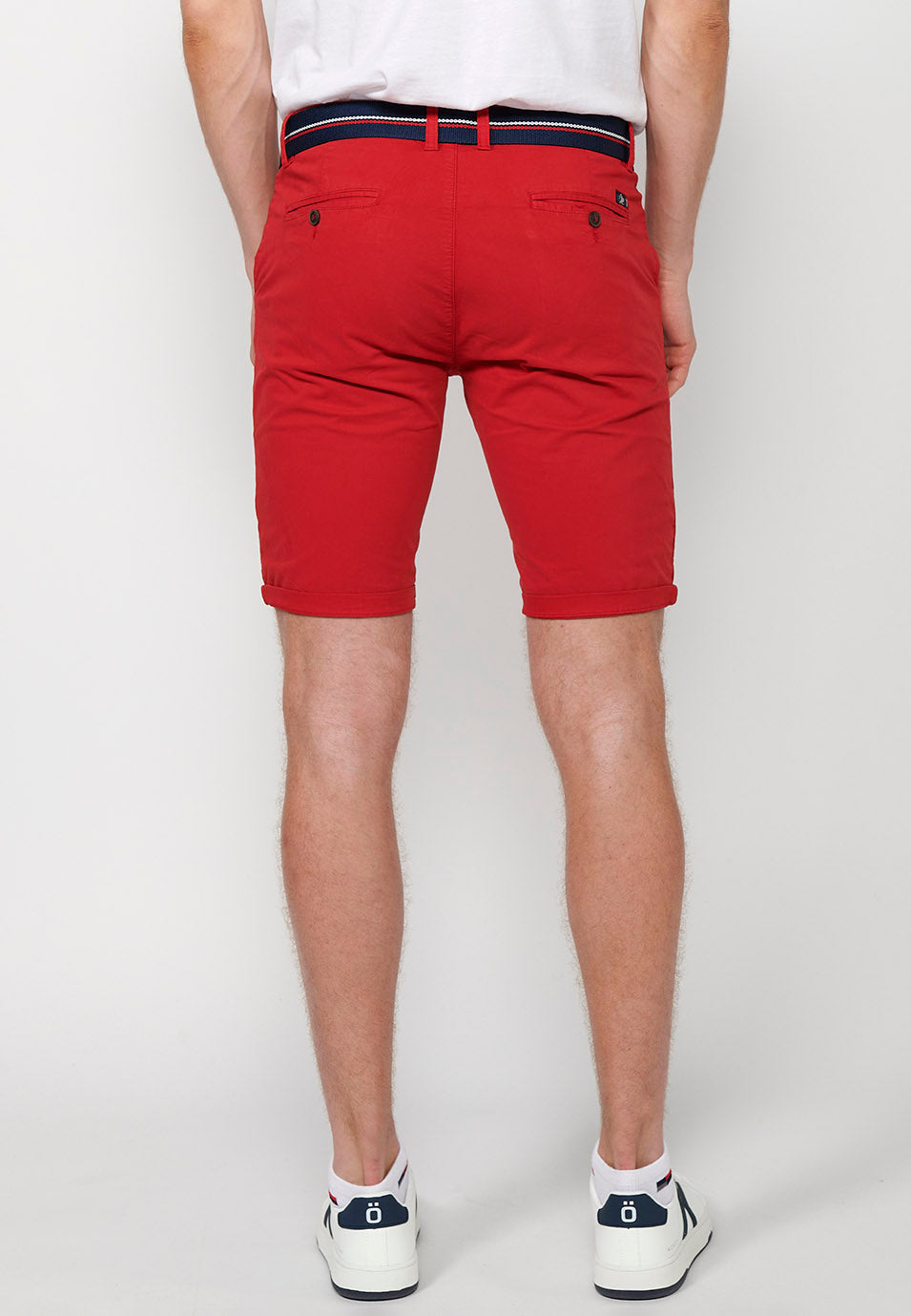 Bermuda Hombre Chino Algodón Cinturón Vuelta – Koroshi 2411PS07