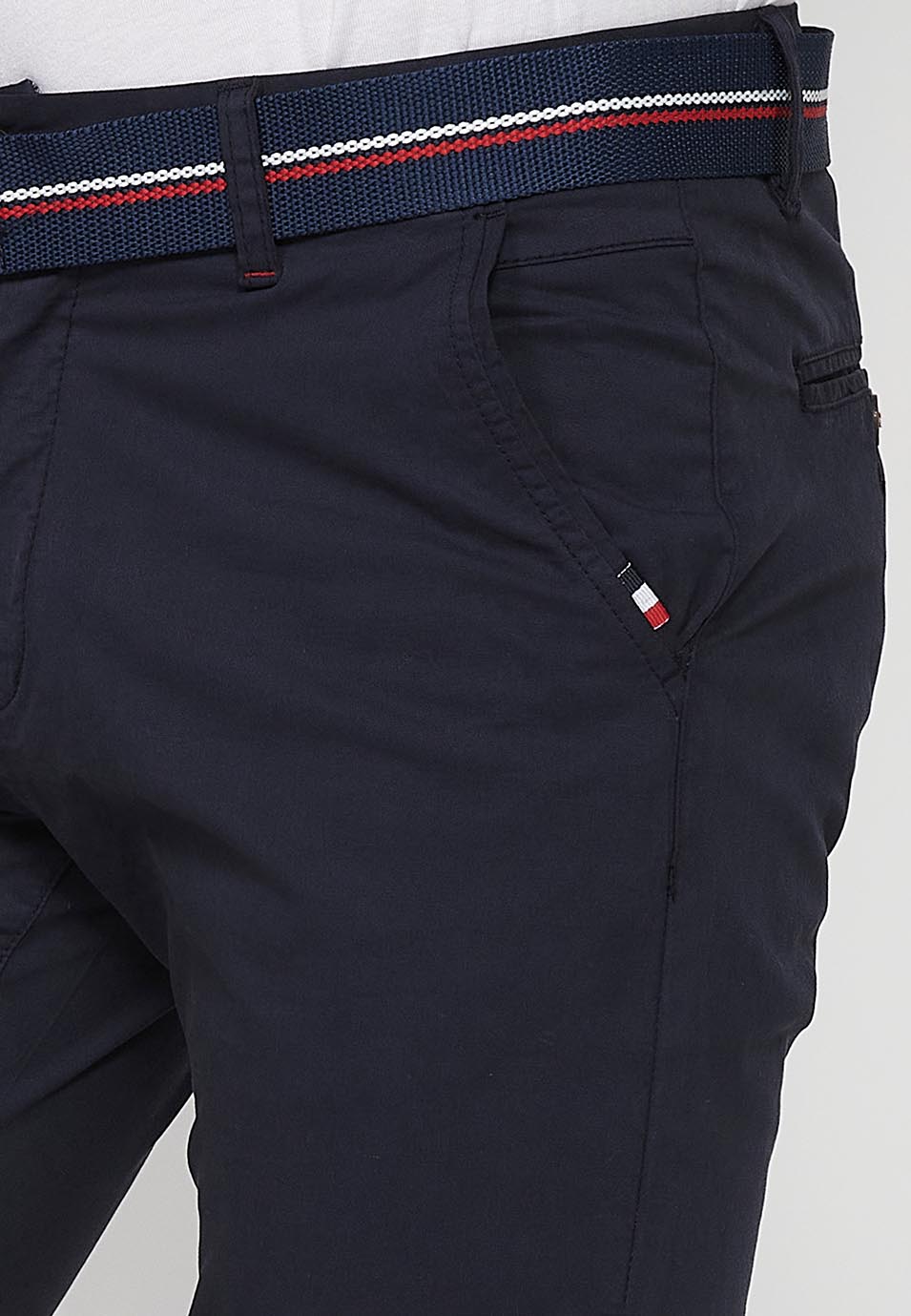 Bermuda Hombre Chino Algodón Cinturón Vuelta – Koroshi 2411PS07