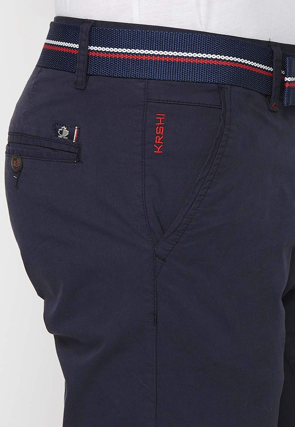 Bermuda Hombre Chino Algodón Cinturón Vuelta – Koroshi 2411PS07