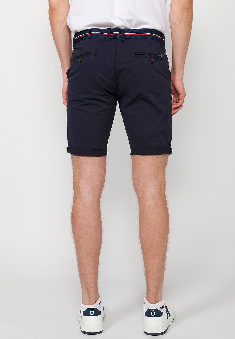 Bermuda Hombre Chino Algodón Cinturón Vuelta – Koroshi 2411PS07