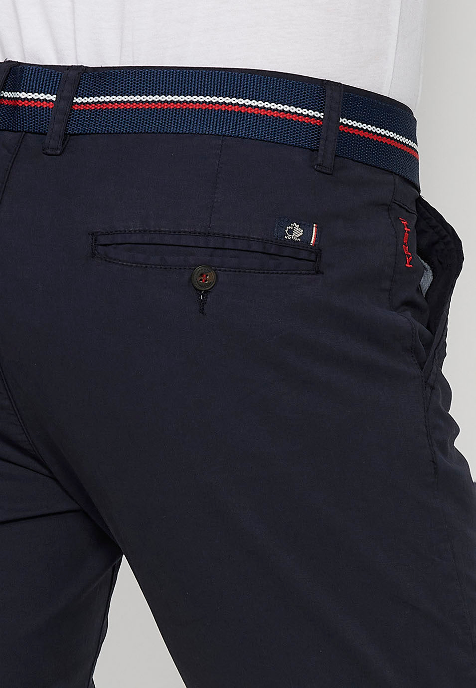 Bermuda Hombre Chino Algodón Cinturón Vuelta – Koroshi 2411PS07