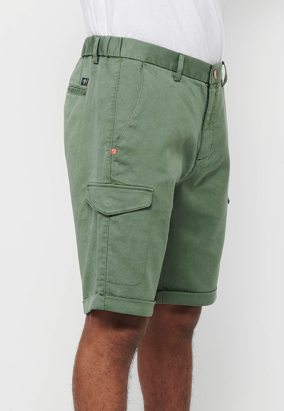 Bermuda Hombre Algodón Lyocell Bolsillo Cargo – Koroshi 2411PS13