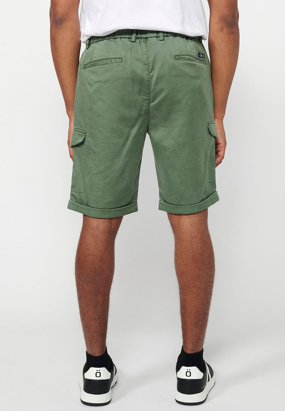 Bermuda Hombre Algodón Lyocell Bolsillo Cargo – Koroshi 2411PS13