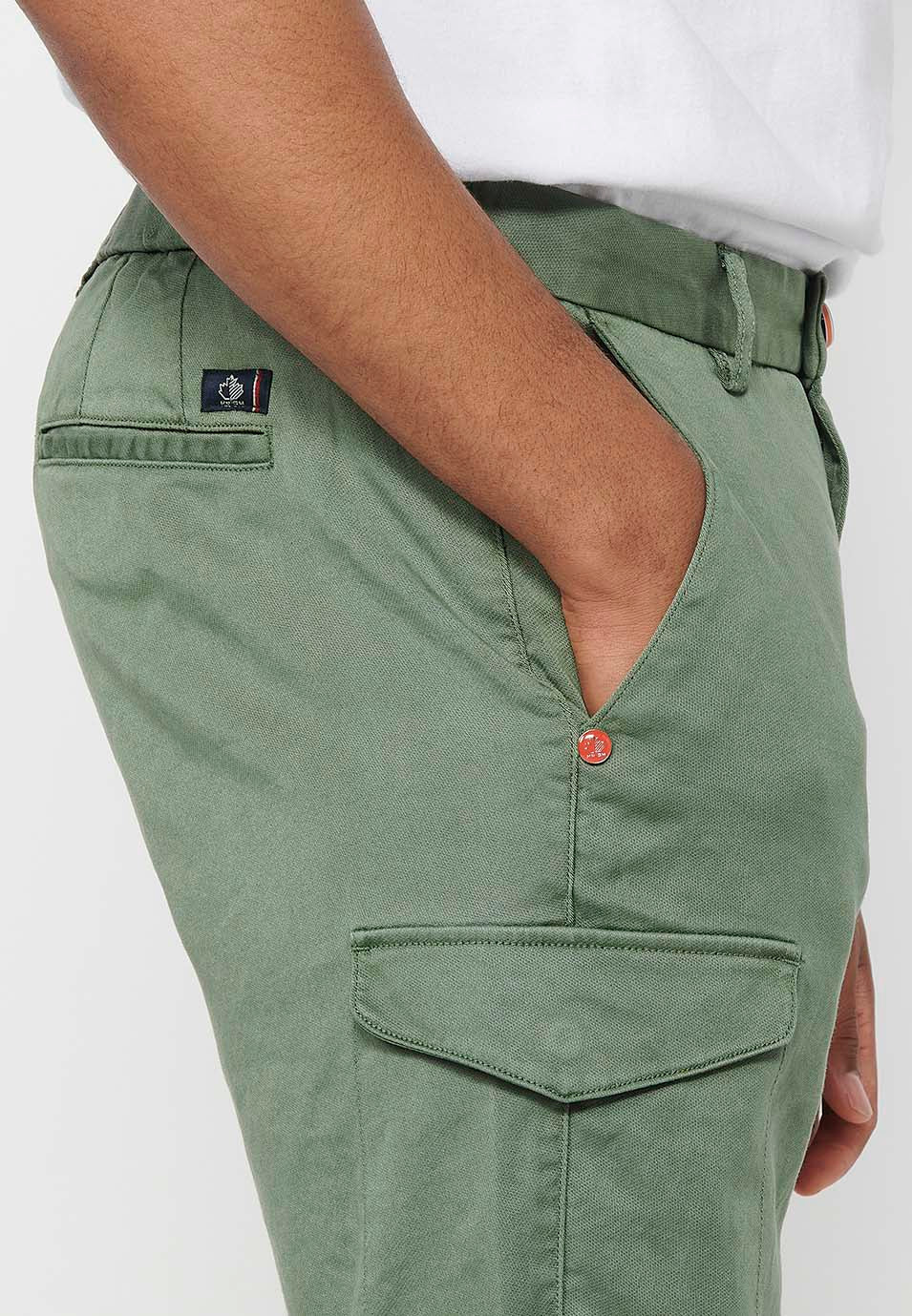 Bermuda Hombre Algodón Lyocell Bolsillo Cargo – Koroshi 2411PS13